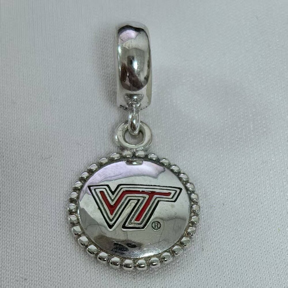 Pandora Virginia Tech University Dangle Charm, S925 Silver Jewelry